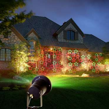 Лазерный новогодний проектор для улицы и дома, 6 типов проекций