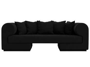 Прямой диван Кипр черного цвета