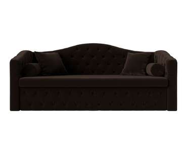 Прямой диван-кровать Мечта коричневого цвета