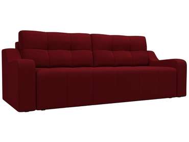 Прямой диван-кровать Итон бордового цвета