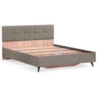 Кровать Аарон 160х200 коричневого цвета без подъемного механизма
