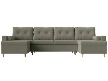 Угловой диван-кровать Белфаст серо-коричневого цвета