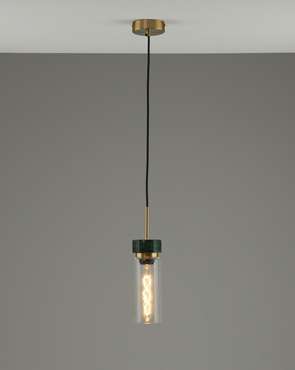 Светильник подвесной Almero V11819-1P черно-золотого цвета