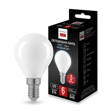 Светодиодная лампа E14 мощность 6W 4200K грушевидной формы