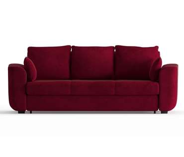 Диван-кровать Салтфорд в обивке из велюра бордового цвета