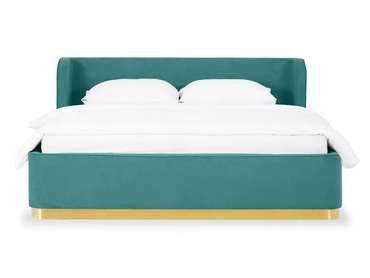 Кровать Vibe 160х200 бирюзового цвета с подъемным механизмом