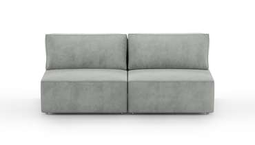 Прямой диван-кровать Модульный светло-серого цвета