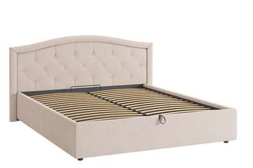 Кровать Верона 2 160х200 кремового цвета с подъемным механизмом