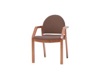 Стул-кресло Джуно коричневого цвета