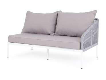 Модуль диванный левый из роупа Канны светло-серого цвета