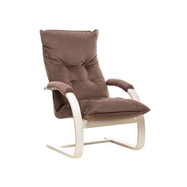 Кресло-трансформер Монако коричневого цвета с бежевым каркасом