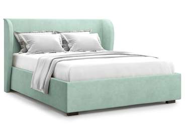 Кровать Tenno 160х200 мятного цвета с подъемным механизмом 