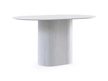 Стол обеденный овальный Mono 140 белого цвета