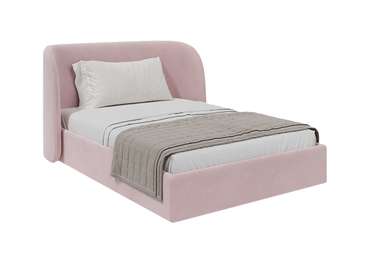 Кровать Classic 140х200 розового цвета с подъемным механизмом