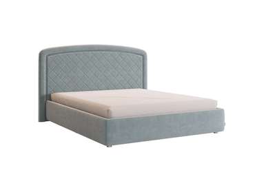 Кровать Сильва 2 160х200 серого цвета без подъемного механизма