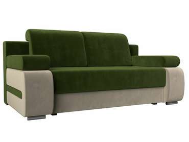 Прямой диван-кровать Денвер зеленого цвета