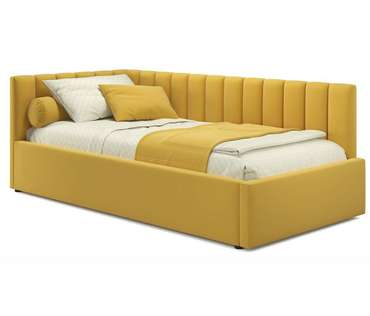 Кровать Milena 90х200 желтого цвета