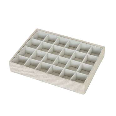 Шкатулка Бежевый полиэстер Картон 19 x 4 x 25 cm