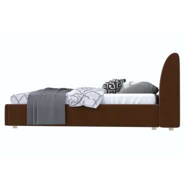 Кровать Бекка 120x200 темно-коричневого цвета