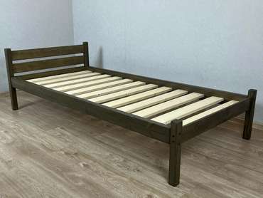Кровать односпальная Классика сосновая 90х200 цвета венге