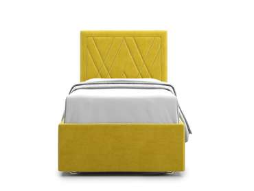 Кровать Premium Milana 2 90х200 желтого цвета с подъемным механизмом