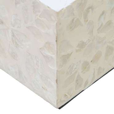 Подсвечник Бежевый Перламутр Деревянный MDF 10,5 x 10,5 x 10,5 cm