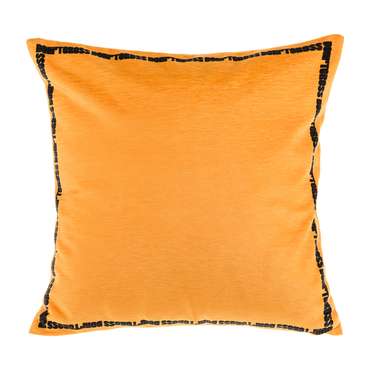 Декоративная подушка Don`t cross 40х40 оранжевого цвета