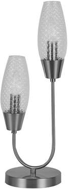 Настольная лампа Desire 10165/2 Nickel (стекло, цвет прозрачный)