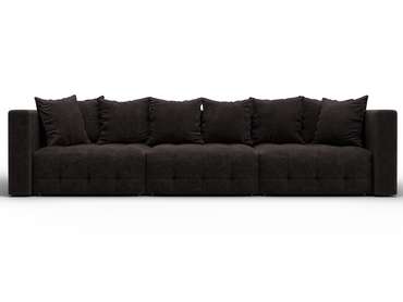Диван-кровать Лига-052 Лонг темно-коричневого цвета