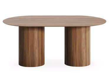 Стол обеденный овальный Mono 180 коричневого цвета
