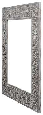 Настенное зеркало Балиан Орех 70x82 в раме из массива сосны