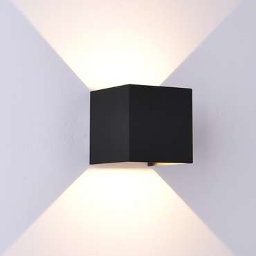 Уличный настенный светильник Davos черного цвета