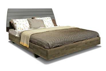 Кровать Wallstreet 180х200 серо-коричневого цвета без основания