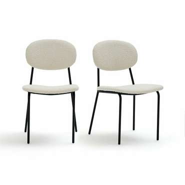 Комплект из двух стульев из малой пряжи Orga светло-бежевого цвета