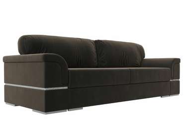 Прямой диван-кровать Порту коричневого цвета