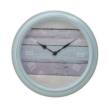 Часы настенные бирюзово-бежевого цвета