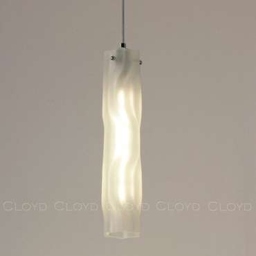 Подвесной светильник Cloyd ICEBERG-A P1 / ?8 см - хром - белое матовое стекло