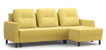 Угловой диван-кровать Бостон желтого цвета