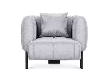 Кресло Cassis светло-серого цвета с черными ножками