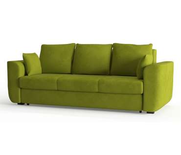 Диван-кровать Салтфорд в обивке из велюра светло-зеленого цвета