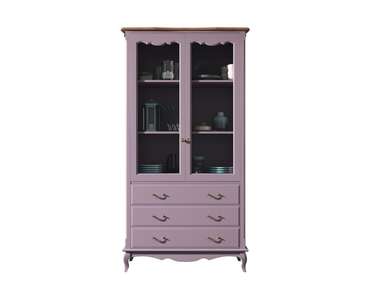 Шкаф для посуды высокий Leontina Lavanda фиолетового цвета