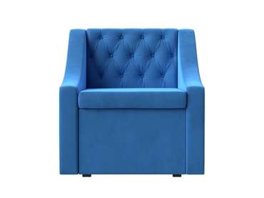 Кресло Мерлин с ящиком голубого цвета