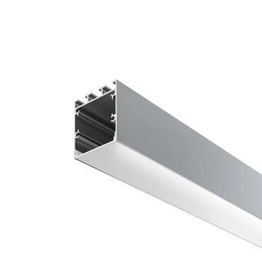 Алюминиевый профиль подвесной-накладной 3.5x3.5 серебряного цвета