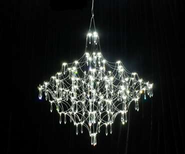 Люстра диммируемая Галанта хром d60 h190 Led 34*0,5W (3000-6000K) с пультом ДУ