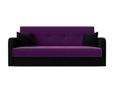 Диван-кровать Надежда черно-фиолетового цвета