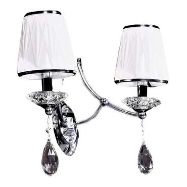 Бра Dominni LDW 9268-2 CHR (ткань, цвет белый)