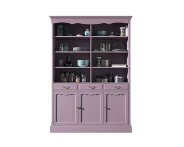 Двухсекционный шкаф Leontina лилового цвета
