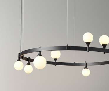 Люстра Бьянки черный d102 h150 G9 8*7W