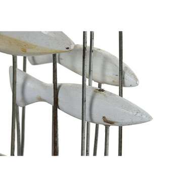 Декоративная фигура Белый Коричневый Спирали 45 x 15 x 100 cm