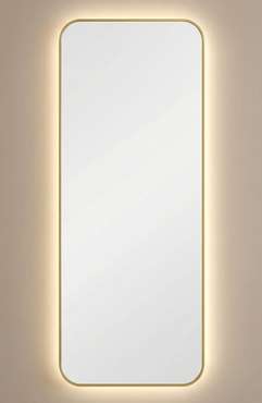 Настенное зеркало Smart XL LED в раме золотого цвета с подсветкой